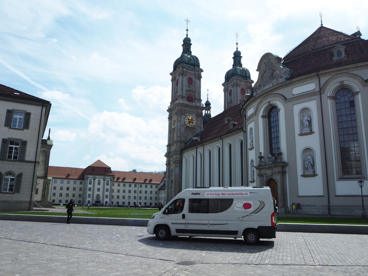 Der Tour-Bus in St.Gallen.